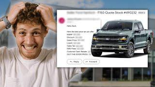 Emailing 100 FORD DEALERS to Get the PRICE of the SAME CAR