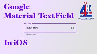 How to use Google Material Design Component to build Outlined text field in iOS Step by Step (2020)