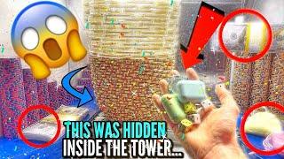 Can We Knock Down The “World’s Largest” Tower of Poker Chips!? *HUGE PROFIT* Coin Pusher Machine!