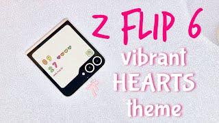 '*•.¸ SAMSUNG Z FLIP 6 | cute colorful hearts THEME CUSTOMIZATION ¸.•*'