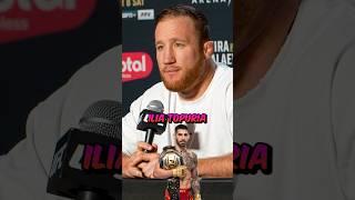  JUSTIN GAETHJE HONEST THOUGHTS ON ILIA TOPURIA MOVING UP TO THE UFC LIGHTWEIGHT DIVISION