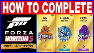 How to Finish Horizon Rally Adventure DLC in Forza Horizon 5 - All Team & Challenges Complete Guide