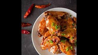 Spicy Asian Wings - Hunan Chicken Wings | Bake It With Love