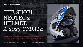The Shoei Neotec 2 helmet. A 2023 update