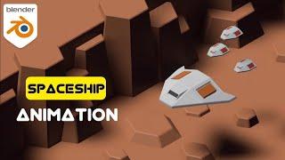 Spaceship loop Animation | FusionArt 3D