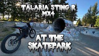 Learning To Jump My Talaria Sting R MX4 At The Skatepark |Galvanic ep.5|