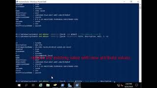 How to add or replace Active Directory Users Title, Description, mail using PowerShell