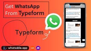 Get WhatsApp Notifications for Typeform Responses | Easy Zapier & Make Tutorial