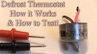 How to Test Refrigerator Defrost Thermostat & How it Works!