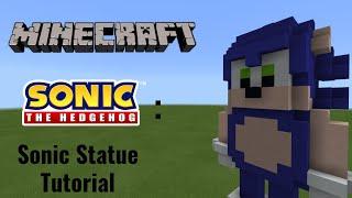 Minecraft | How To Make a Sonic Statue (Sonic The Hedgehog)