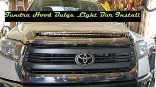 Tundra Hood Bulge LED Light bar Install