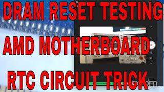 Advanced Laptop Repairing Training: Testing DRAM Reset with DSO Oscilloscope.  Laptop RTC circuit