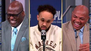 Shaq and Chuck won't stop roasting Derrick White's hairline 
