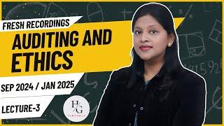 Lecture 3 | Auditing & Ethics | Sep 2024 & Jan 2025 Batch | CA Inter New Syllabus | CA Surbhi Bansal