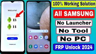 Finally New Trick 2024/2023 || Samsung Frp Bypass Android 13/14 Without Pc | Google Lock Remove