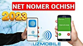 UZMOBILE NET NOMER OCHISH 2023 | MAXFIY RAQAM ANIQLASH