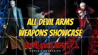 Devil May Cry 3: Dante's Awakening (All Devil Arms Weapons Showcase)