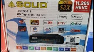 SOLID HDS2X-8181 H.265 HEVC DVB-S2X FullHD Digital Box / Set-Top Box | SOLID 8181 Full Review Hindi