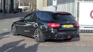 BRABUS 600 Mercedes C63 S AMG Estate - LOUD Accelerations, Powerslides and Turbo Sounds !