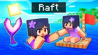 Showing BABY The Mermaid SECRET In Minecraft Raft!