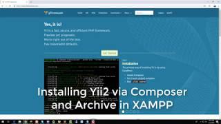 Yii 2 Installation in Two Ways in XAMPP