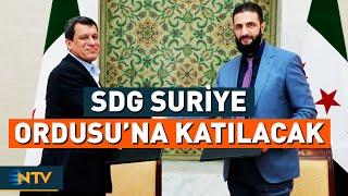 Suriye ile SDG 8 Maddelik Anlaşma Yaptı | NTV