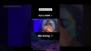 ASMR | the best MIC LICKING ever | Subscríbete, subscribe.