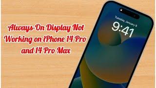 iPhone 14 Pro and 14 Pro Max Always On Display Not Working? Here's the fix