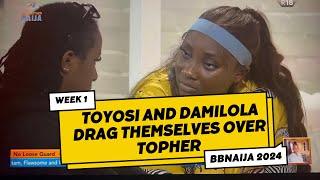 BBNAIJA 2024: TROUBLE AS TOYOSI AND DAMI DRAG EACHOTHER OVER TOPHER| FIRST GAMENIGHT| OLUFEMI DANIEL