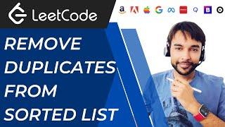Remove Duplicates from Sorted List (LeetCode 83) | Full Solution with animations & Easy Explanation