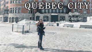 QUEBEC TRAVEL VLOG | Visiting Quebec City Canada for the first time, Winter | the wild Sasha