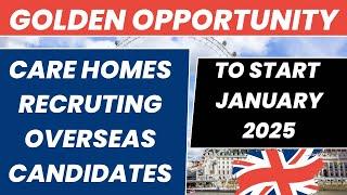 UK Care Homes Recruiting in 2024 from Overseas with Visa Sponsorship|New Care Homes|Relocate by 2025