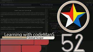 JavaScript Basic 52: Global Scope and Functions | FreeCodeCamp | Algos & Data