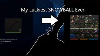 My LUCKIEST Snowball EVER! - (Fallen Survival Roblox