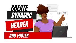 Dynamic Header and Footer - HTML | JS | CSS | Bootstrap 5