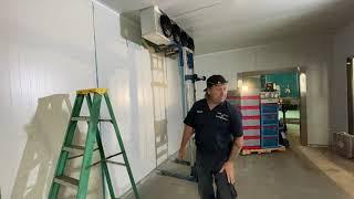 Walk in cooler layout and install