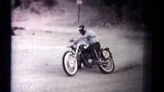 Tom riding in desert on Penton in 1970