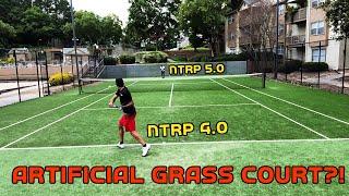 Pure Tennis Sense (NTRP 5.0) vs Acing Tennis (NTRP 4.0) ARTIFICIAL GRASS COURT HIGHLIGHTS