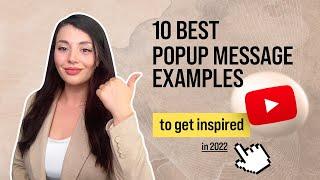 10 Best Popup Message Examples To Get Inspired (2022)