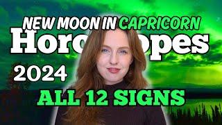 New Moon in Capricorn 2024 | How To Feel RICH & Make New Year’s RESOLUTIONS | All 12 Signs!