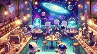 Stellar Soundscapes: Lofi Music in a Space-themed Coffee Shop with Cosmic Coffee Artistry