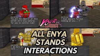 [YBA] All Enya The Hag Secret Interactions