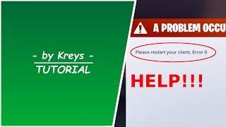 PLEASE RESTART YOUR CLIENT. ERROR 0  FORTNITE |SOLUTION TUTORIAL|