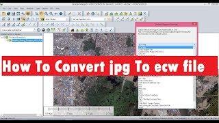 How To Convert jpg To ecw file in Golble Mapper | Convert jpg To ecw