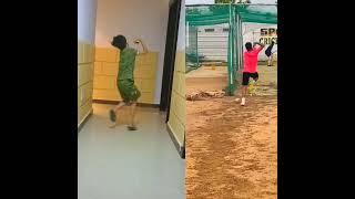 Ravi bishnoi Bowling action copy ️ || #shorts #cricket #shorts #viral