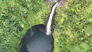 Hamakua Huge Waterfalls and Scenic Coastline, Big Island, Hawaii 4k