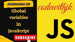 Global Variable in JavaScript #html #css #javascript #scope #global