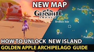 Genshin Impact - How To Unlock New Map (Golden Apple Archipelago Island) Guide