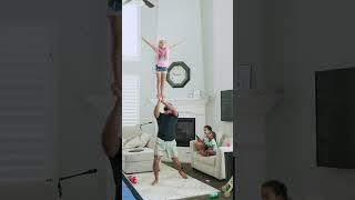 When your daughter hosts a playdate and all of her friends are gymnasts…#handstand