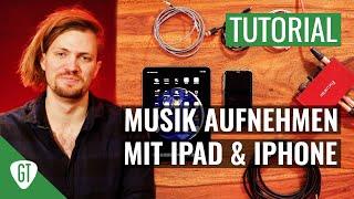 Gitarre / Musik aufnehmen mit iPad und iPhone (mit Garage Band) | Tutorial Deutsch